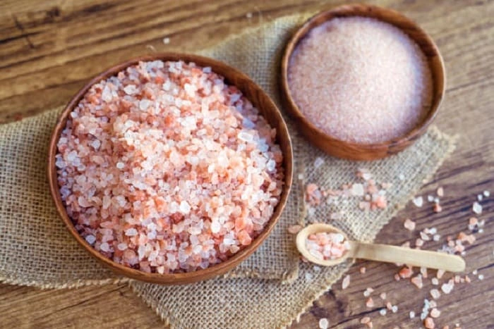 Pink mineral salt representing the electrolyte minerals in the BHB blend
