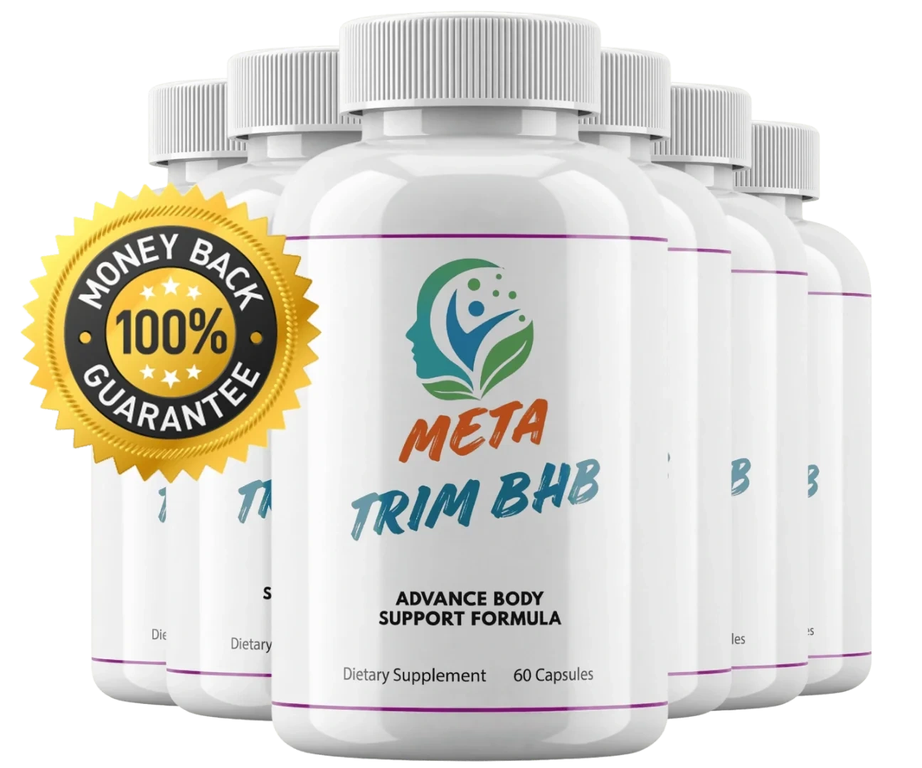 Six-bottle best-value package of Metatrim BHB keto BHB capsules with free shipping
